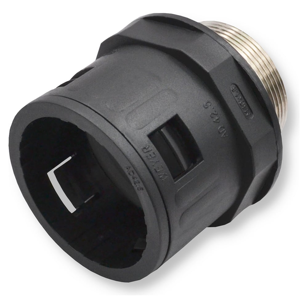 Изображение товара Муфта для гофрированных труб Weyer WQGM-M40B/AD42.5 - коннектор прямой, нар. M40x1.5 WE0305900