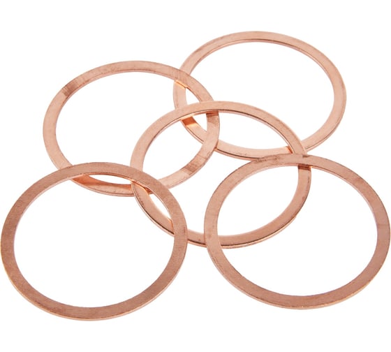 Изображение товара Кольцо медное Elitech 33x39x1 мм для сверлильной машины 5 шт 1110.012800 209193