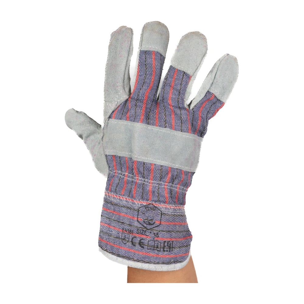 Изображение товара Перчатки монтажные спилковые комбинированные SAMGRUPP XL 240 пар