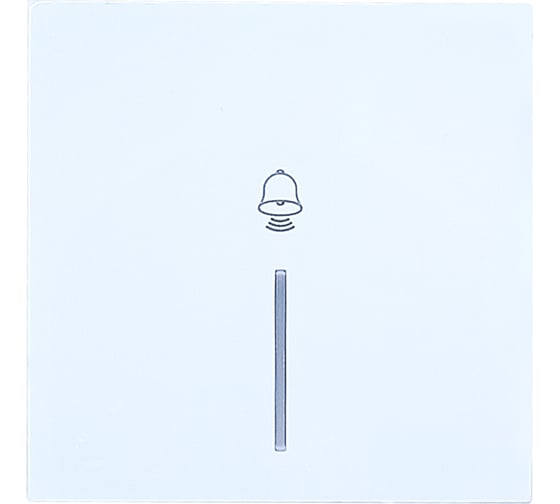 Изображение товара Кнопка звонка Lezard ZIMA с подсветкой белый безвинтовой зажим/клемма 704-0288-108QC