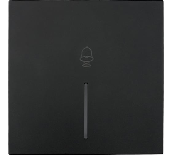 Изображение товара Кнопка звонка Lezard ZIMA с подсветкой черный бархат безвинтовой зажим/клемма 704-4288-108QC