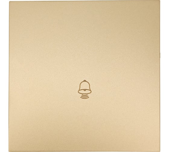 Изображение товара Кнопка звонка Lezard ZIMA золото безвинтовой зажим/клемма 704-3688-103QC