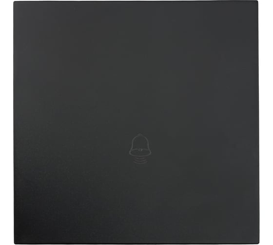 Изображение товара Кнопка звонка Lezard ZIMA черный бархат безвинтовой зажим/клемма 704-4288-103QC