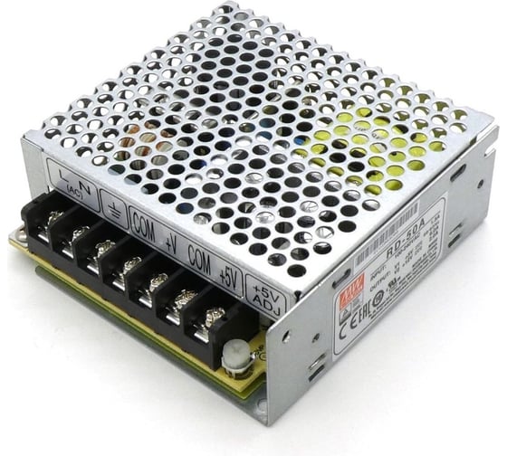 Изображение товара Источник питания Mean Well AC-DC RD-50A 50Вт Т00170124