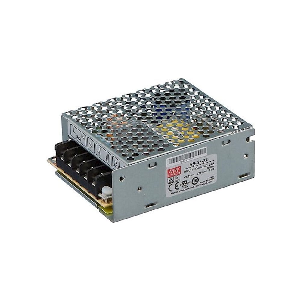 Изображение товара Блок питания Mean Well AC-DC RS-35-24, 35 Вт, 24 В, 1.5 А