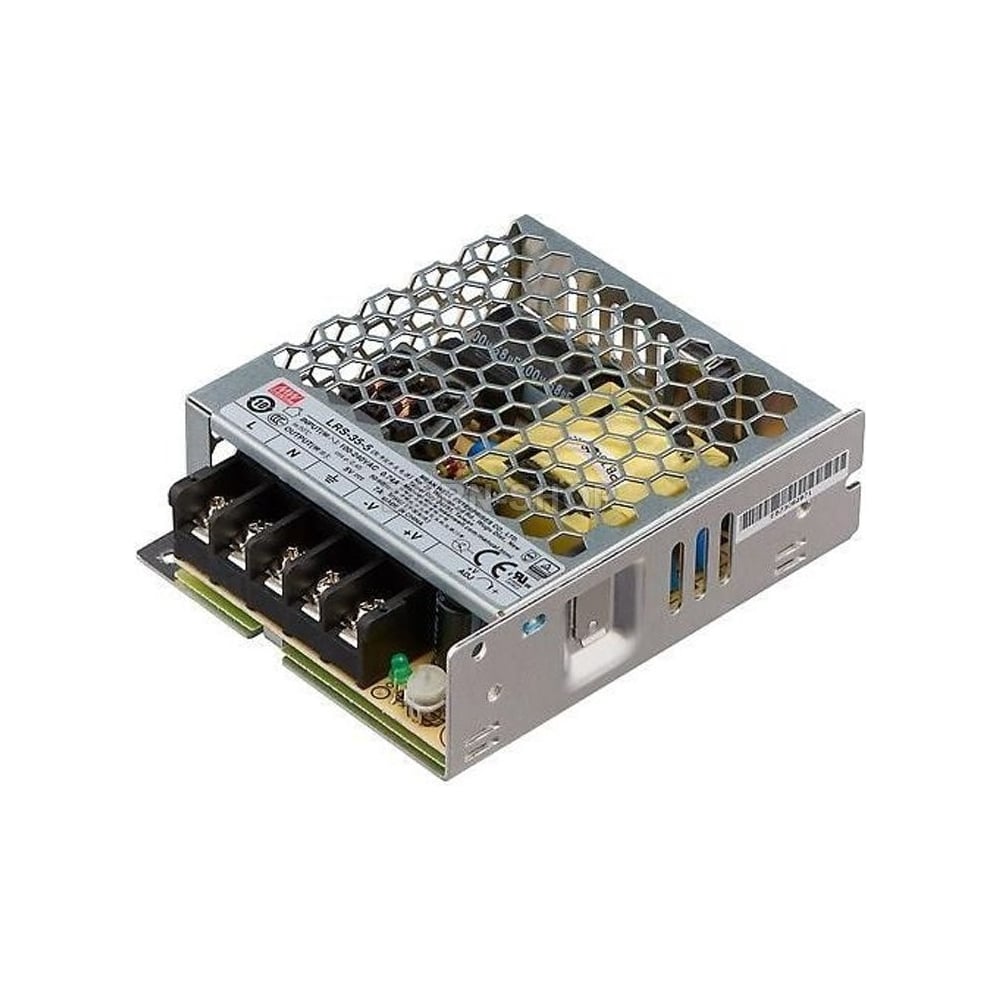 Изображение товара Блок питания Mean Well AC-DC LRS-35-48 на 35Вт для бытового и промышленного использования