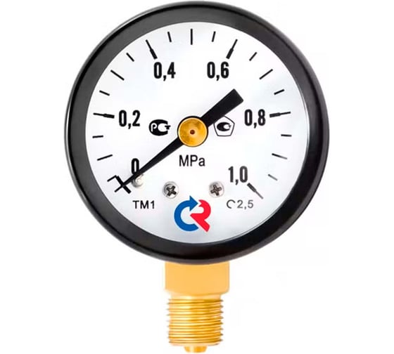 Изображение товара Общетехнический манометр РОСМА ТМ-310Р.00 (0-0.16МПа) ДК63 G1/4, класс точности 2.5 D070-06300
