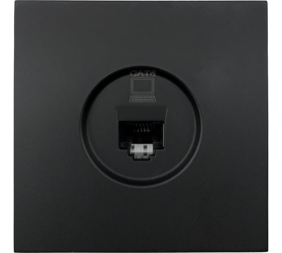 Изображение товара Розетка компьютерная Lezard ZIMA черный бархат 140 704-4288-140