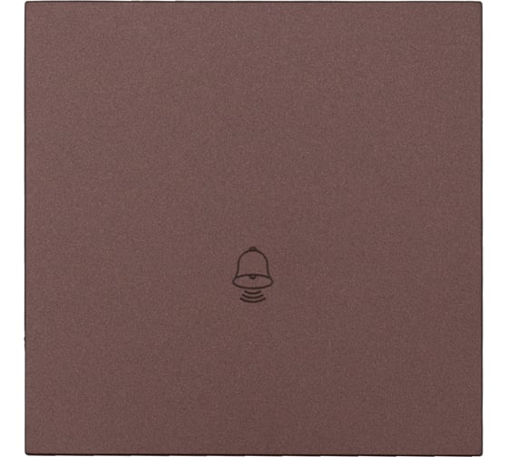 Изображение товара Кнопка звонка Lezard ZIMA шоколад безвинтовой зажим/клемма 704-7388-103QC