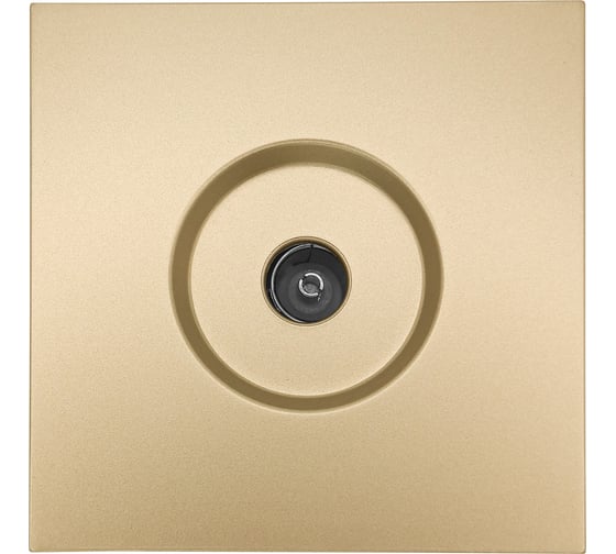 Изображение товара Розетка ТВ Lezard ZIMA проходная, золото 704-3688-129