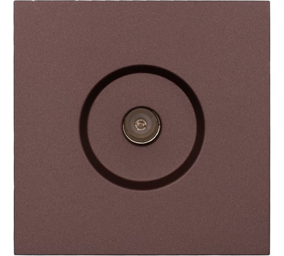 Изображение товара Розетка ТВ Lezard ZIMA оконечная, шоколад 704-7388-130