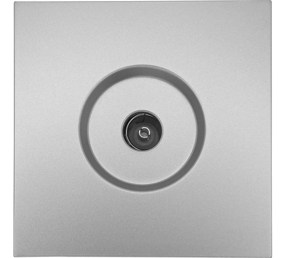 Изображение товара Розетка ТВ Lezard ZIMA оконечная, серый матовый 704-7488-130