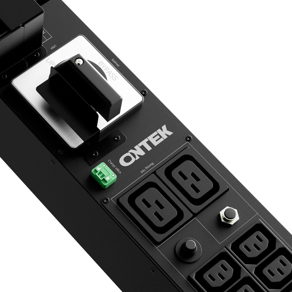 Изображение товара Панель распределения ONTEK с сервисным байпасом для ИБП 6-10кВА SBP10000RMIPDU