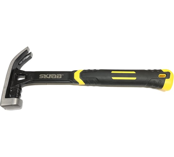 Изображение товара Молоток-гвоздодер SKRAB 450г/16oz кованый МОНОЛИТ 20016