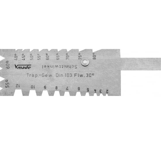 Изображение товара Шаблоны резьбовые Vogel для трапецивидной (2-12 мм) и упорной (40-80 градусов) резьбы с осью вращающейся 472007
