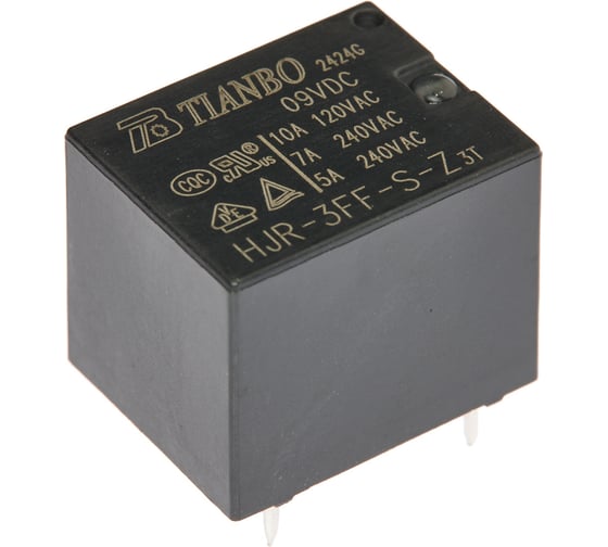 Изображение товара Реле электромагнитное Tianbo RELAY (100 шт/упак) HJR-3FF-9VDC-S-Z 1551