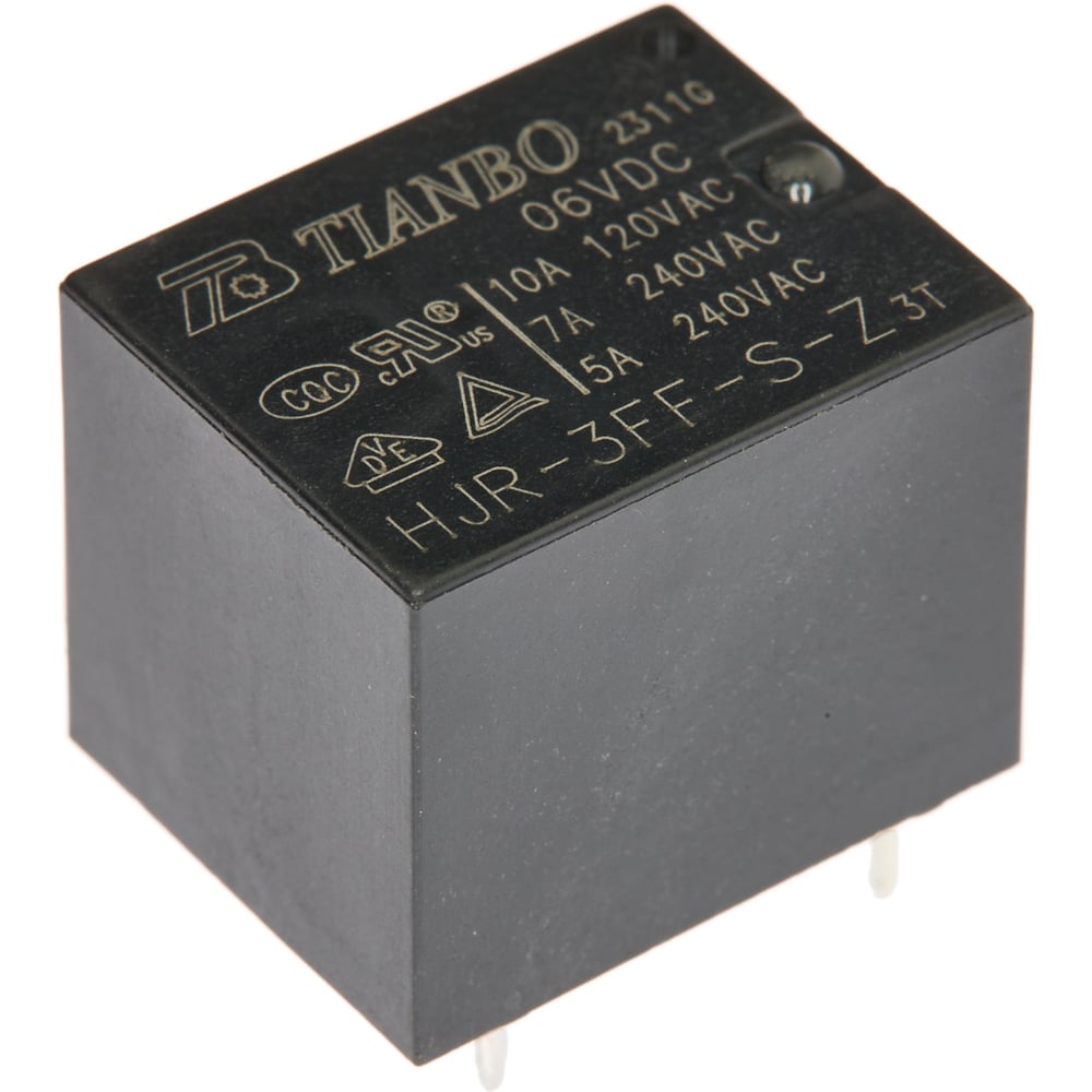 Изображение товара Электромагнитное реле Tianbo HJR-3FF-6VDC-S-Z 100 шт/уп