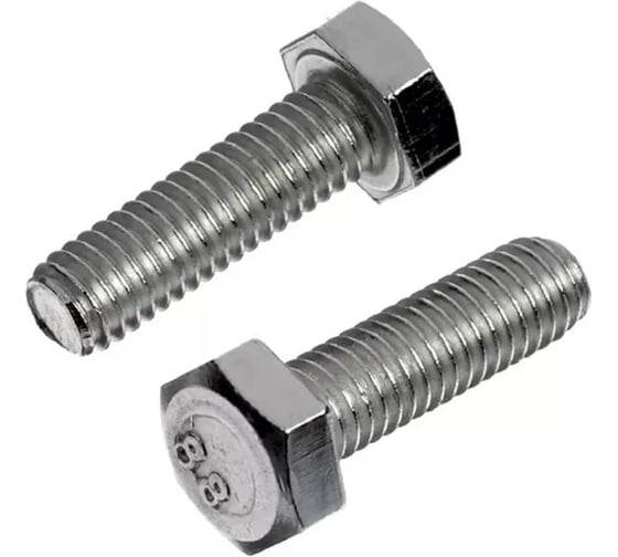 Изображение товара Болт SORREX М16x45 мм с шестигранной головкой по DIN 933 с полной резьбой оцинкованный, класс прочности 8.8 25 штук 0933-108-16-045 25