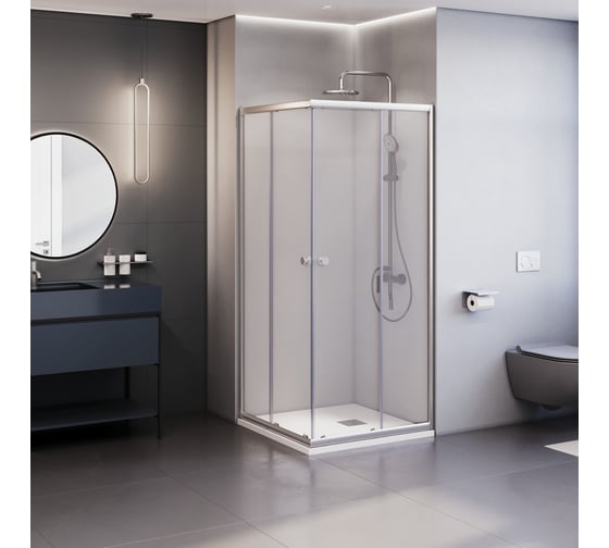Изображение товара Душевой уголок RGW 90х90х185 TN-206-J квадрат, хром, прозрачное 4 мм 28912699-11