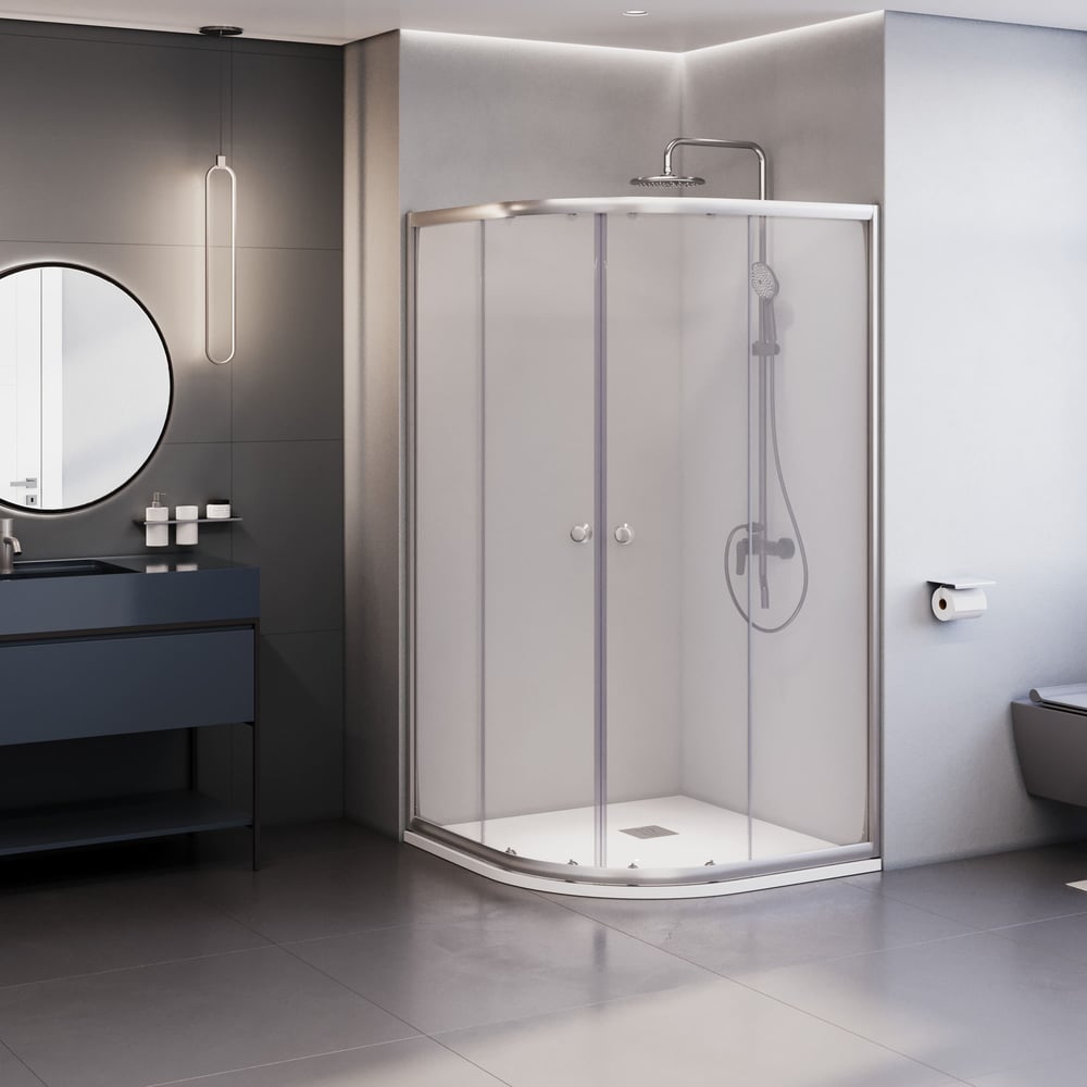 Изображение товара Душевой уголок RGW 100х100х185 TN-209-J с прозрачными шторками