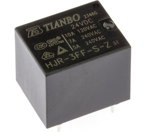 Изображение товара Реле электромагнитное Tianbo RELAY (100 шт/упак) HJR-3FF-24VDC-S-Z 1466