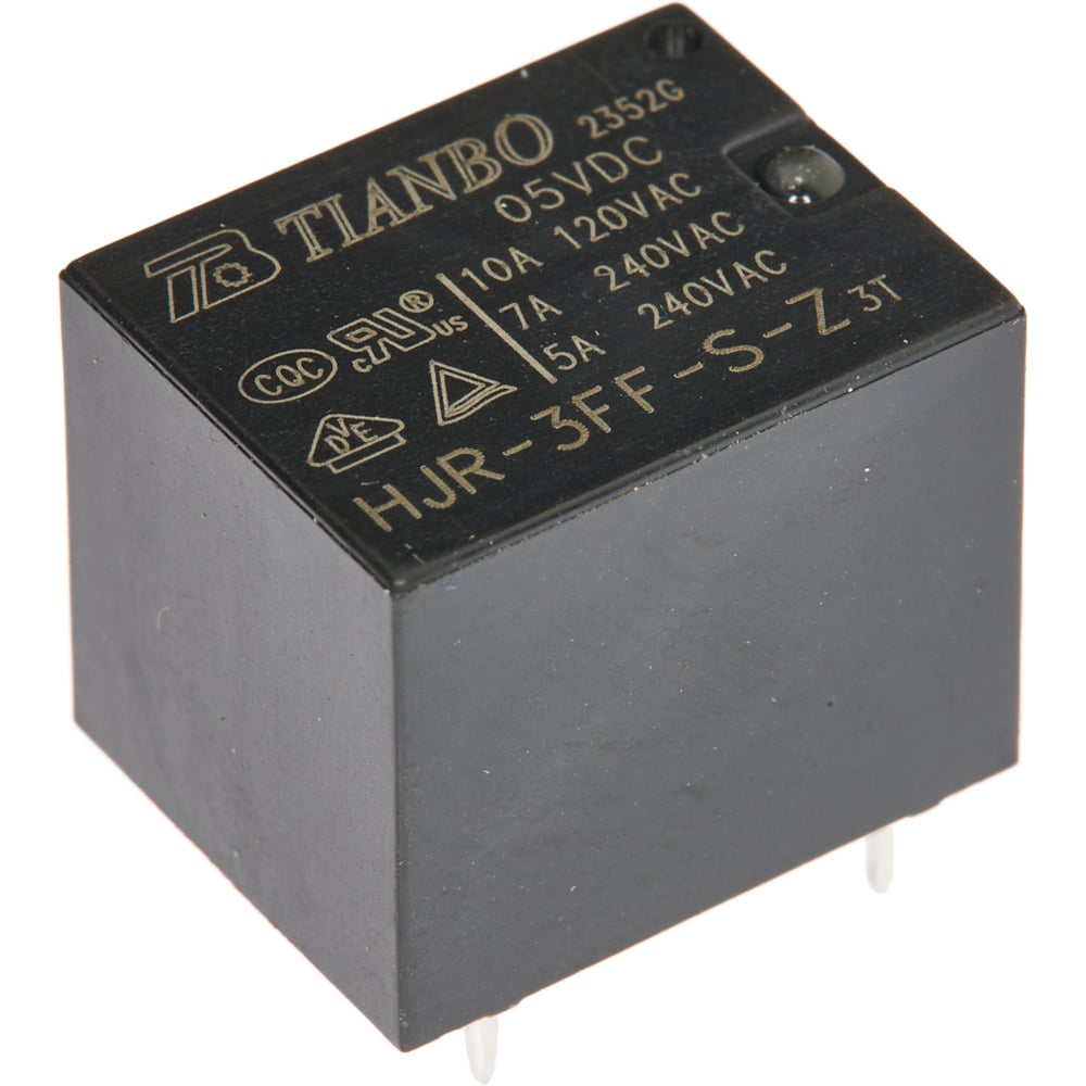 Изображение товара Электромагнитное реле Tianbo HJR-3FF 5VDC 1CO 100 шт упаковка