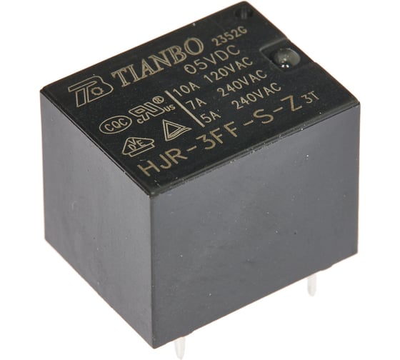 Изображение товара Реле электромагнитное Tianbo RELAY (100 шт/упак) HJR-3FF-5VDC-S-Z 1014