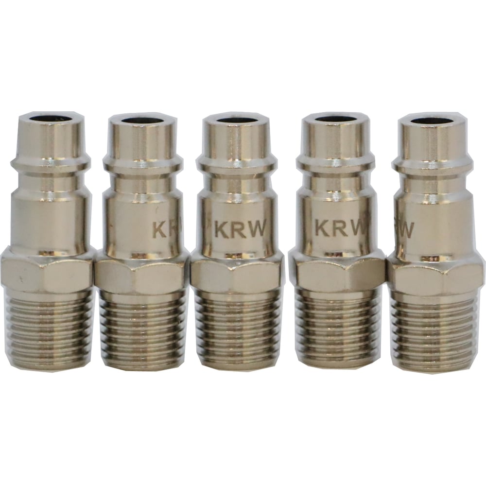 Изображение товара БРС KraftWell папа, резьба M1/4, 5 шт KRW-QC14MM-5