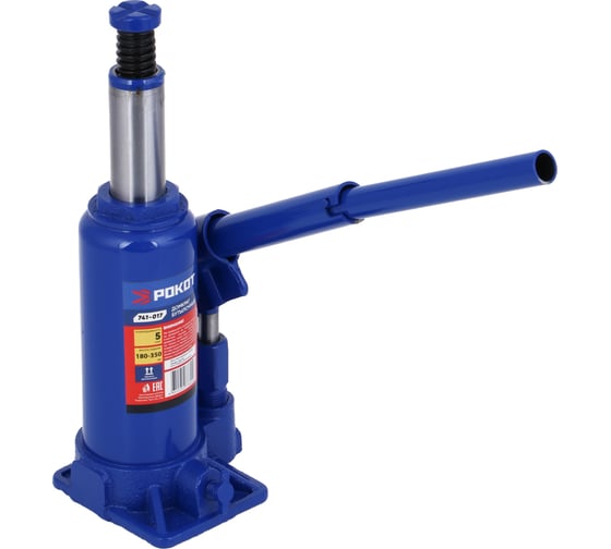 Изображение товара Домкрат бутылочный РОКОТ 5 т, 180-350 мм 741-017