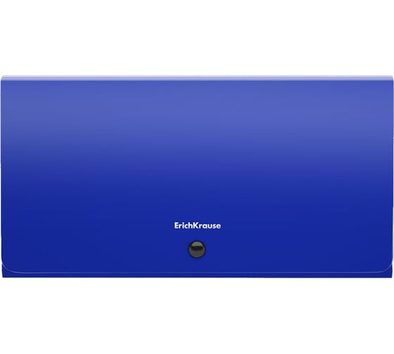 Изображение товара Пластиковая папка-картотека ErichKrause Matt Classic с 13 отделениями, Check size, синий (в пакете по 4 шт) 47237