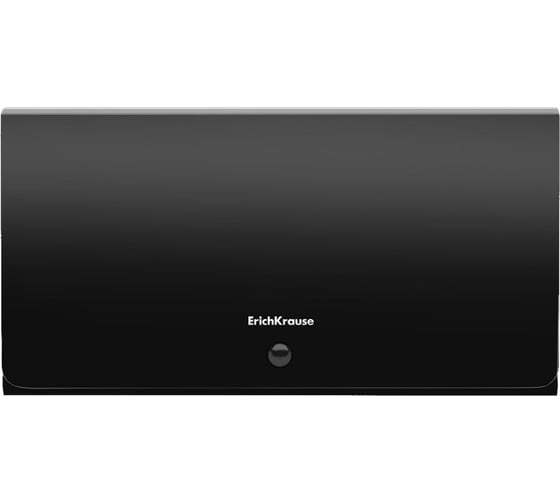 Изображение товара Пластиковая папка-картотека ErichKrause Matt Classic с 13 отделениями, Check size, черный (в пакете по 4 шт) 47236