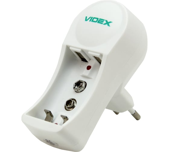 Изображение товара Зарядное устройство Videx VCH-N201 пустое, 1-2 х AA, AAA, 9V