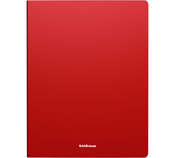 Изображение товара Папка ErichKrause Matt Classic с боковым зажимом пластиковая, A4, красный (в пакете по 4 шт) 50137