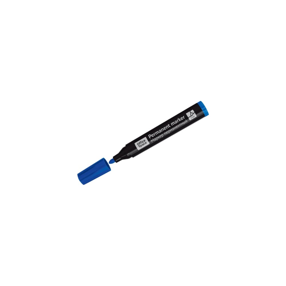Перманентный маркер OfficeSpace маркер перманентный 2 5 мм centropen 2670 тонкий линия 1 мм серебристый