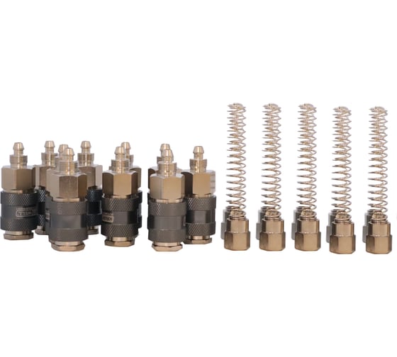 Изображение товара БРС KraftWell мама c пружиной для шланга 6x8 мм, 10 шт KRW-QCS0508F-10