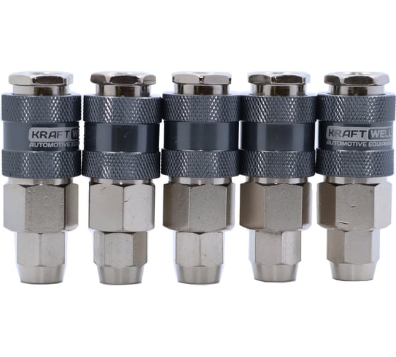 Изображение товара БРС KraftWell мама для шланга 5x8 мм, 5 шт KRW-QC0508F-5