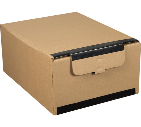 Изображение товара Архивный короб OfficeSpace Standard горизонтальный плотный с клапаном и замком на липучке 264834