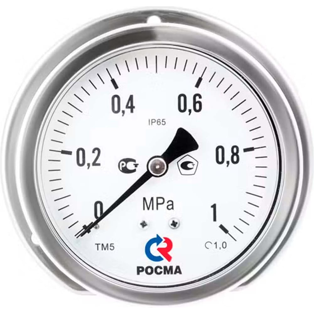Изображение товара Коррозионностойкий манометр РОСМА ТМ-521ТЭ 0-25МПа G1/2 профессиональный