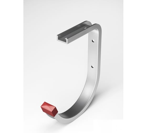 Изображение товара Настенный крюк ЛУКА алюминиевый, вынос 130 мм высота 160 мм, до 20 кг, анодированный УТ000025388