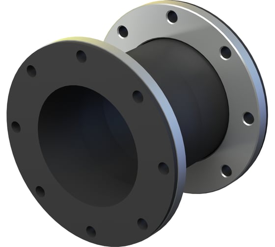 Изображение товара Резиновый фланцевый компенсатор СИБРЕЗИНОТЕХНИКА Резинокордная компенсационная вставка Ду-200 (L 260) EPDM Ру-10 4687206157866