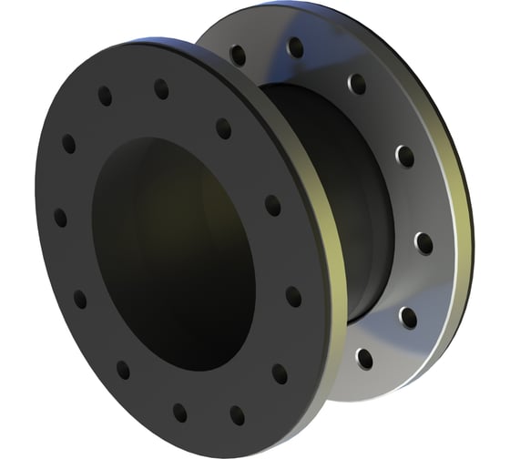 Изображение товара Резиновый фланцевый компенсатор СИБРЕЗИНОТЕХНИКА Резинокордная компенсационная вставка Ду-300 (L 230) EPDM Ру-10 4687206157903
