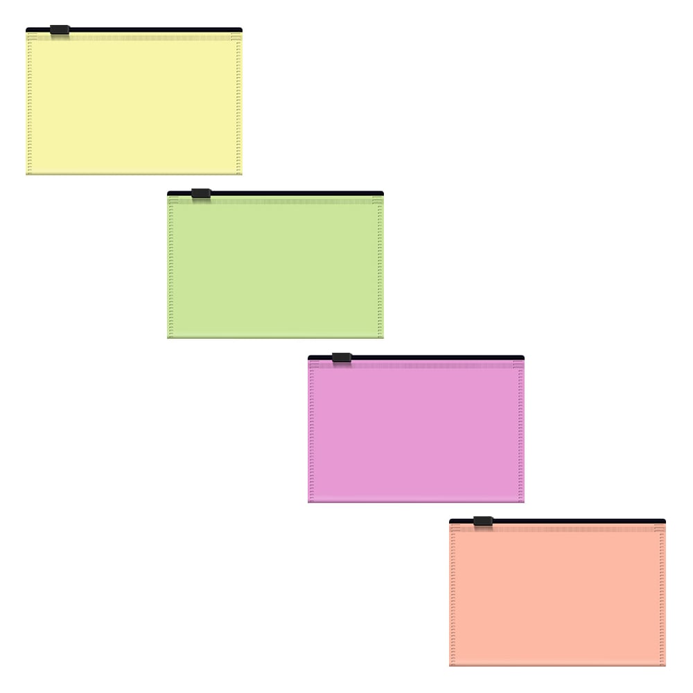 Изображение товара Zip-пакеты ErichKrause Fizzy Neon, Card Size, 12 шт, полупрозрачные