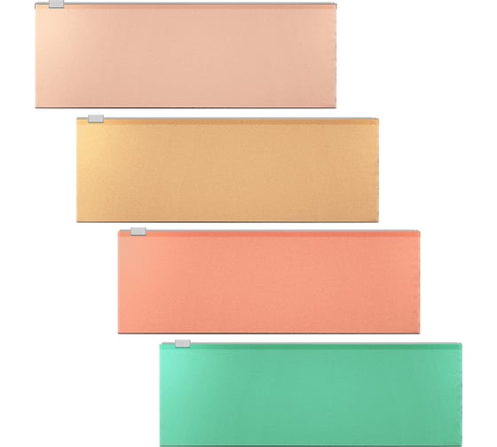 Изображение товара Zip-пакет пластиковый ErichKrause Matt Powder, 230x70мм, непрозрачный, ассорти, 12 шт 55013