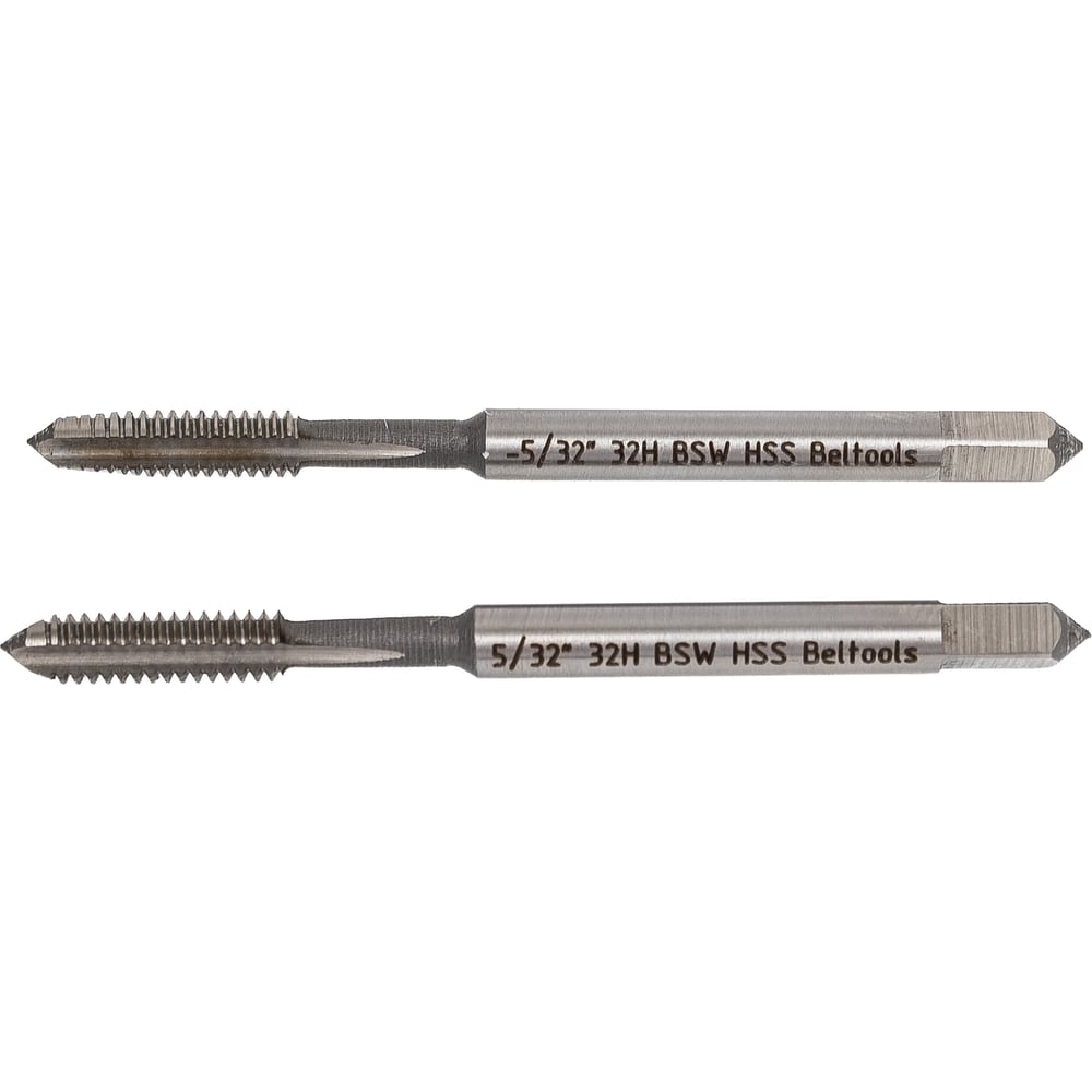 Изображение товара Метчик дюймовый 5/32 32 нитки BSW машинно-ручной Beltools комплект 2 шт