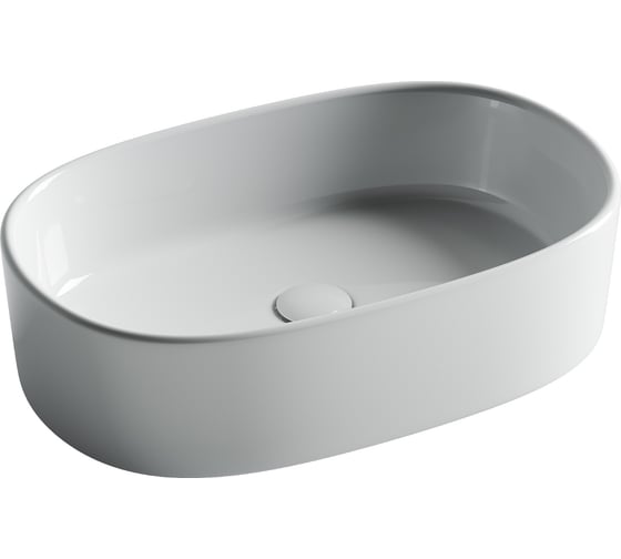 Изображение товара Раковина накладная овальная Ceramicanova 561x359x149, цвет белый CN6075