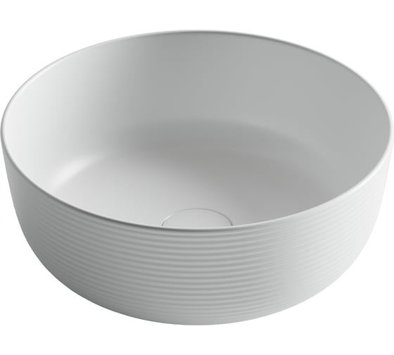 Изображение товара Раковина накладная круглая Ceramicanova 356x356x135, цвет белый матовый CN6073MW