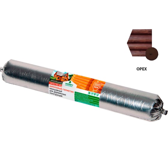 Изображение товара Акриловый герметик для деревянных домов, конструкций, изделий PROSEPT цвет орех 024-06 о