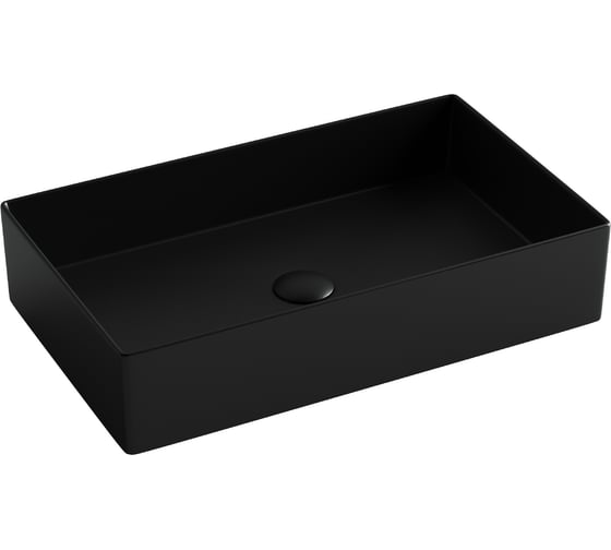 Изображение товара Раковина накладная прямоугольная Ceramicanova 601x361x130, цвет черный матовый, арт. CN6070MB