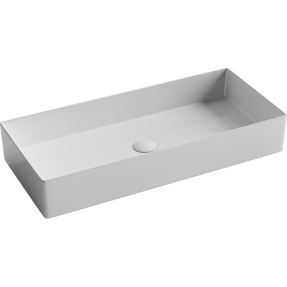 Изображение товара Раковина накладная прямоугольная Ceramicanova 801x361x130, цвет белый CN6072