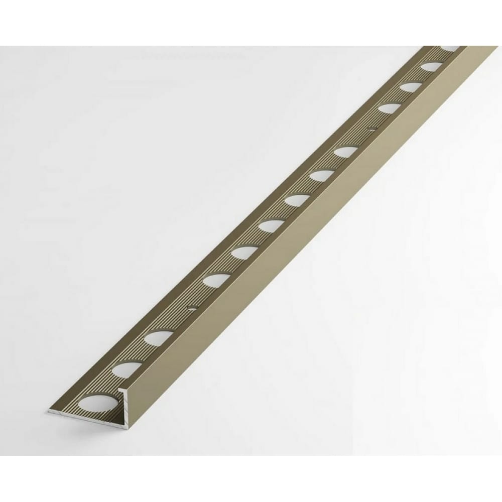 Окантовочный алюминиевый профиль для плитки Лука УТ000028774